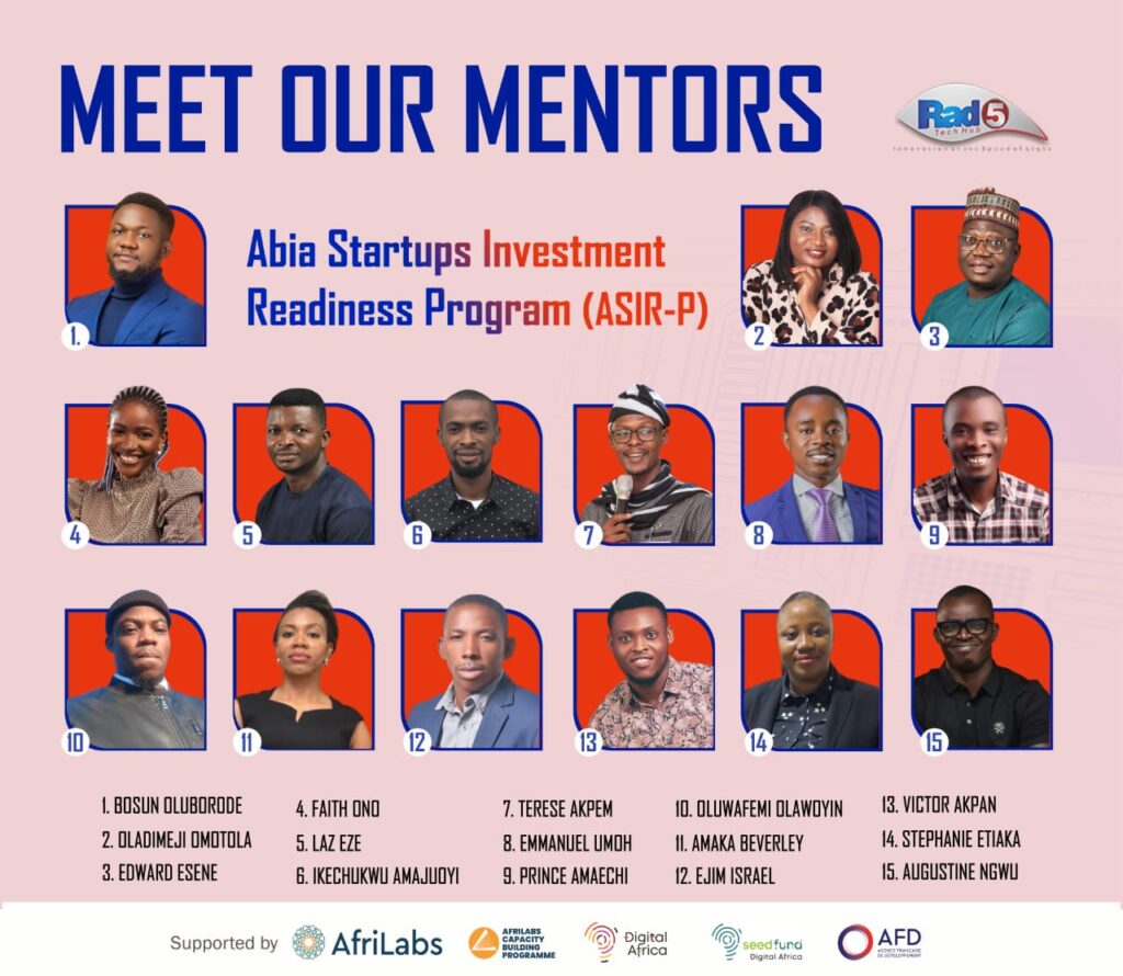 Introducing the Remarkable Mentors of the Abia Startups Investment Readiness Programme
